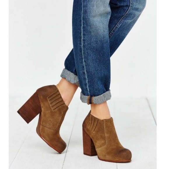 Jeffrey Campbell Yorktown Distressed Suede Booties - Picture 3 of 8
